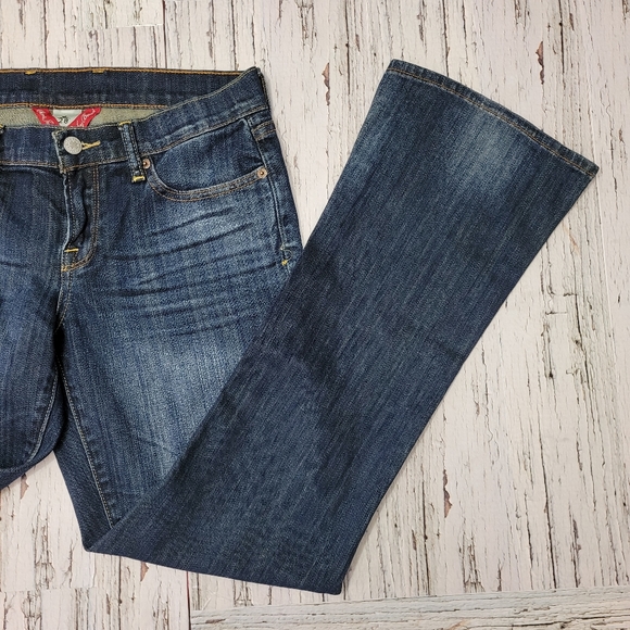 Lucky Brand Charlie Baby Boot  Mid Rise Denim Blue Jean - Picture 4 of 12